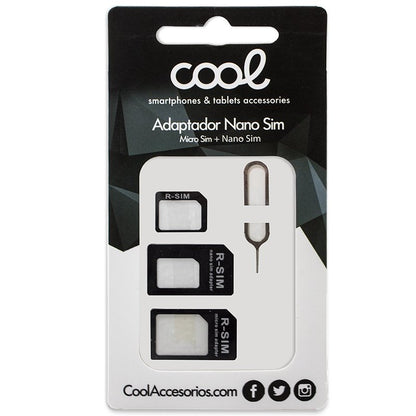 Adaptador COOL (2 en 1) Nano Sim Conversión Micro Sim / SIM