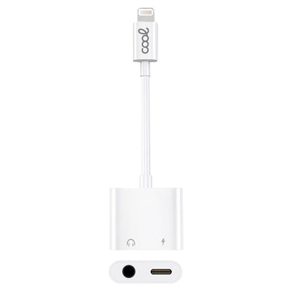 Adaptador Dual Bluetooth Jack 3,5 mm + Carga Lightning COOL