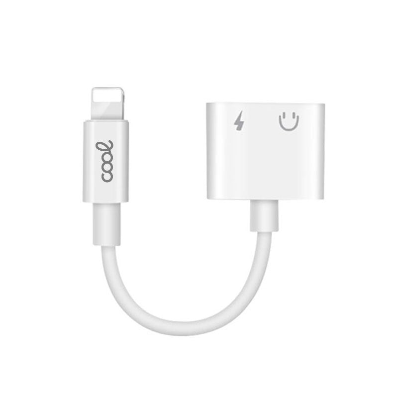 Adaptador Dual Bluetooth Jack 3,5 mm + Carga Lightning COOL