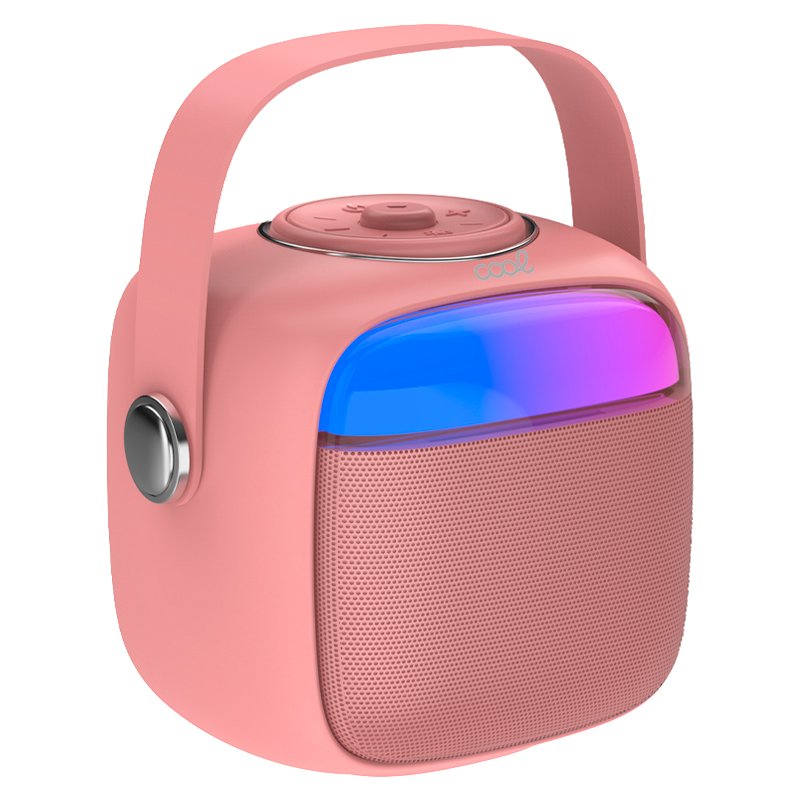 Altavoz Bluetooth Universal Música 6W COOL Mini Karaoke + 1 Micrófono Rosa