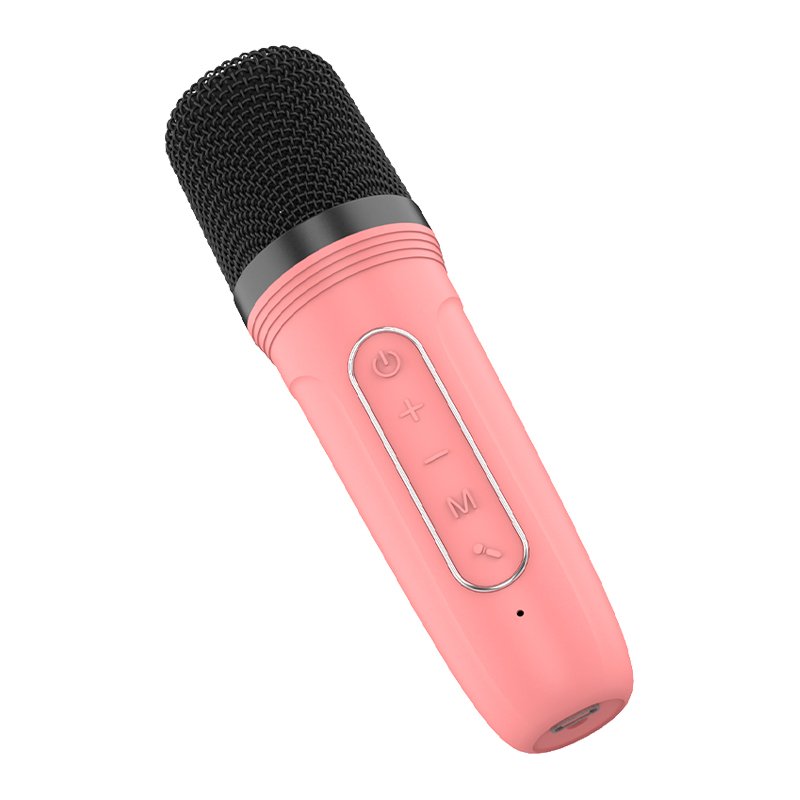 Altavoz Bluetooth Universal Música 6W COOL Mini Karaoke + 1 Micrófono Rosa