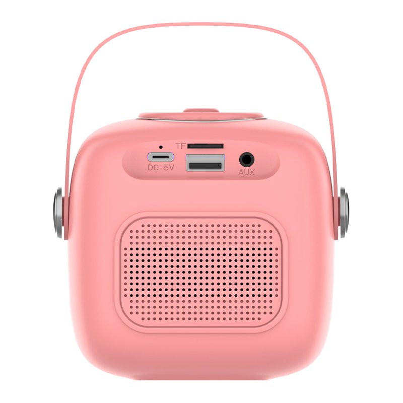 Altavoz Bluetooth Universal Música 6W COOL Mini Karaoke + 1 Micrófono Rosa