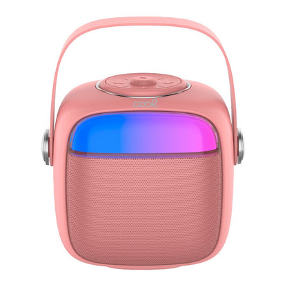 Altavoz Bluetooth Universal Música 6W COOL Mini Karaoke + 1 Micrófono Rosa