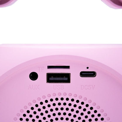 Altavoz Bluetooth Universal Música 6W COOL Mini Karaoke Party + 2 Micrófonos Rosa