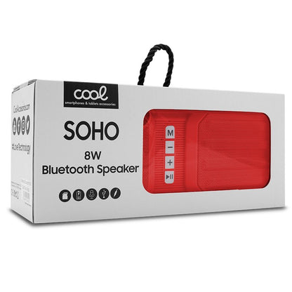 Altavoz Música Universal Bluetooth COOL (8W) Soho Rojo