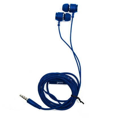 Auriculares 3,5 mm COOL Metalizado Stereo Con Micro Azul