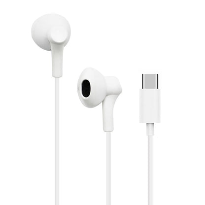 Auriculares Botón COOL Stereo Tipo-C Con Micro (Digital) Blanco