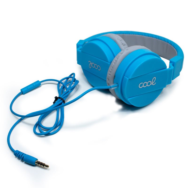 Auriculares Cascos Jack 3,5 mm COOL Toronto Con Micro Azul