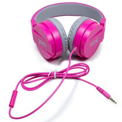 Auriculares Cascos Jack 3,5 mm COOL Toronto Con Micro Rosa