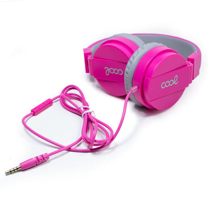 Auriculares Cascos Jack 3,5 mm COOL Toronto Con Micro Rosa