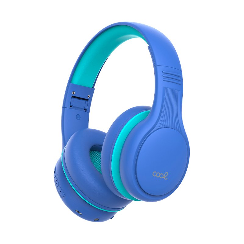 Auriculares Stereo Bluetooth Cascos Infantiles COOL Kids Azul (Volumen Limitado)