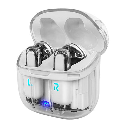 Auriculares Stereo Bluetooth Dual Pod Earbuds COOL Crystal Blanco