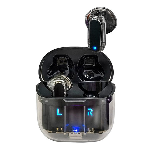 Auriculares Stereo Bluetooth Dual Pod Earbuds COOL Crystal Negro