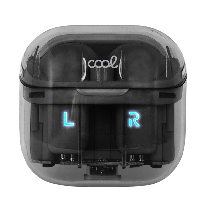 Auriculares Stereo Bluetooth Dual Pod Earbuds COOL Crystal Negro