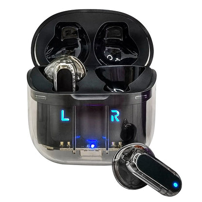 Auriculares Stereo Bluetooth Dual Pod Earbuds COOL Crystal Negro