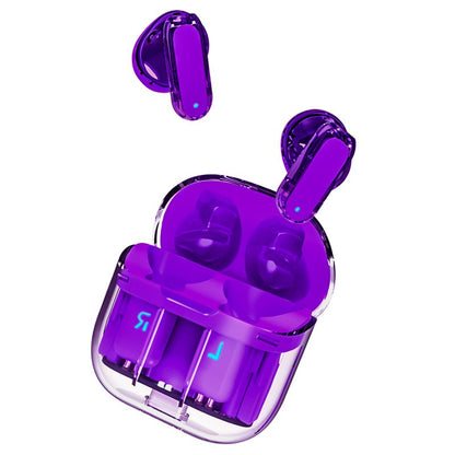 Auriculares Stereo Bluetooth Dual Pod Earbuds COOL Crystal Violeta