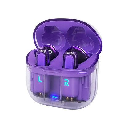 Auriculares Stereo Bluetooth Dual Pod Earbuds COOL Crystal Violeta