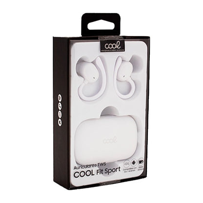 Auriculares Stereo Bluetooth Earbuds Inalámbricos COOL Fit Sport Blanco