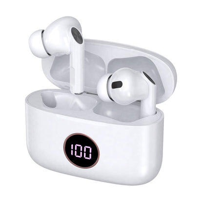 Auriculares Stereo Bluetooth Earbuds Lcd COOL AIR PRO Blanco