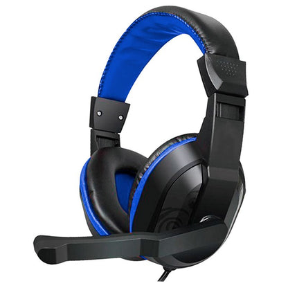 Auriculares Stereo Oficina COOL Dublin con micro (Negro-Azul)