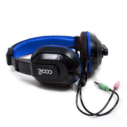 Auriculares Stereo Oficina COOL Dublin con micro (Negro-Azul)