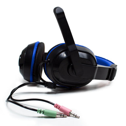 Auriculares Stereo Oficina COOL Dublin con micro (Negro-Azul)