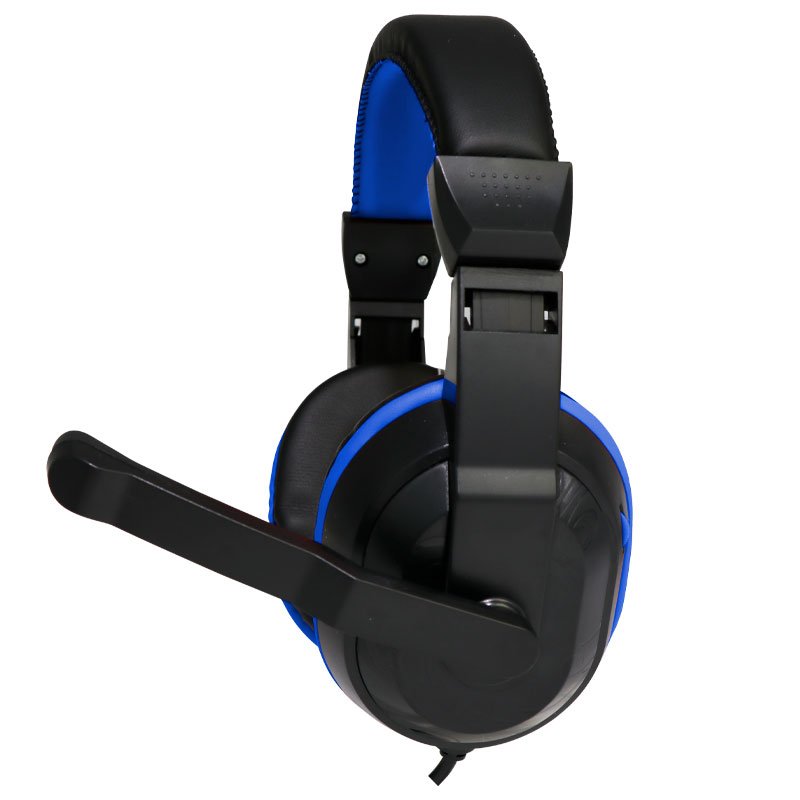 Auriculares Stereo Oficina COOL Dublin con micro (Negro-Azul)