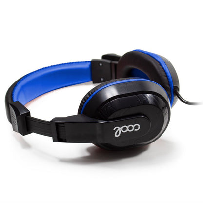 Auriculares Stereo Oficina COOL Dublin con micro (Negro-Azul)