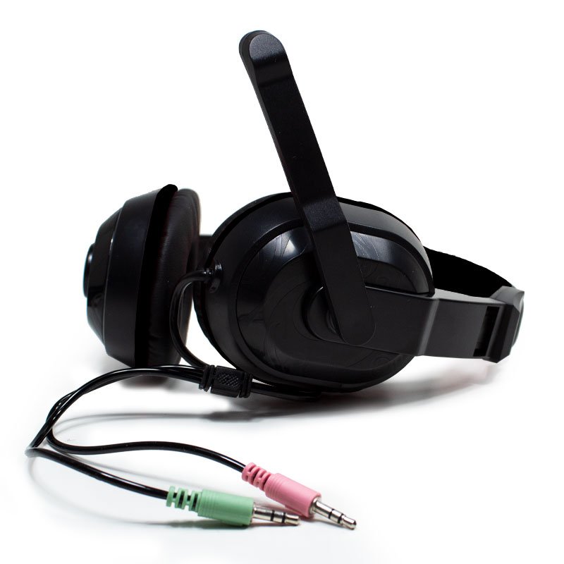 Auriculares Stereo Oficina COOL Dublin con micro Negro