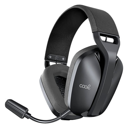 Auriculares Stereo PC / PS4 / PS5 Negro (3 en 1: Wireless / Bluetooth / Jack) COOL Newton