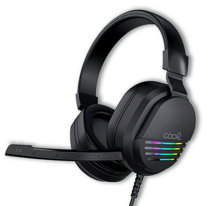 Auriculares Stereo PC / PS4 / PS5 / Xbox Gaming COOL Nitro con Adapt. Audio + Iluminación