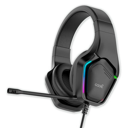 Auriculares Stereo PC / PS4 / PS5 / Xbox Gaming Led RGB COOL Exodus + Adapt. Audio