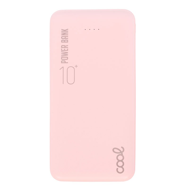 Bateria Externa Universal Power Bank 10.000 mAh (2 x usb / 2.1A) COOL Leather Rosa