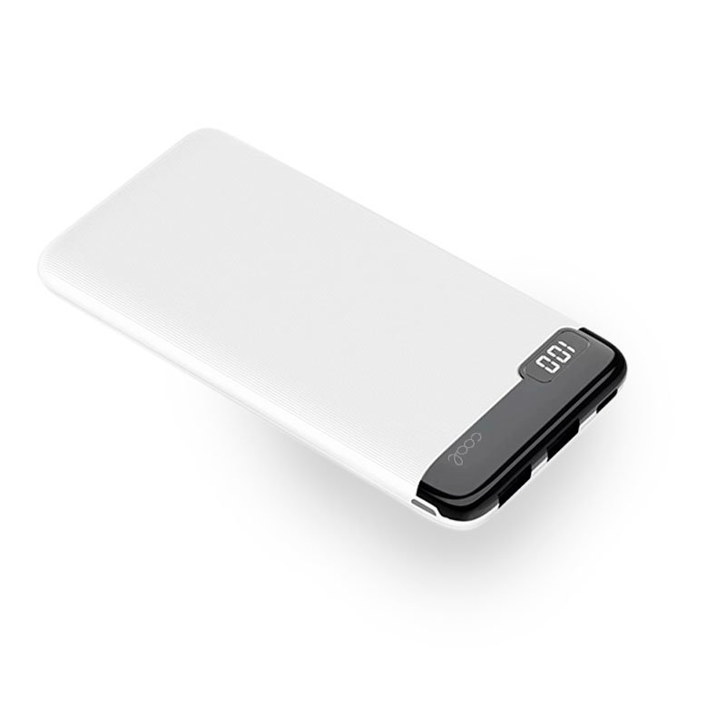 Bateria Externa Universal Power Bank 10.000 mAh (2 x usb / 2A) COOL Slim Blanco