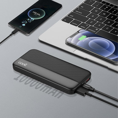 Bateria Externa Universal Power Bank 10.000 mAh COOL (3A / 20W PD) Negro