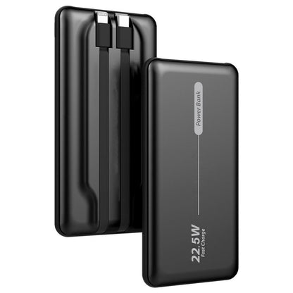 Batería Externa Universal Power Bank 10.000 mAh PD 22.5W (2 cables) Negro