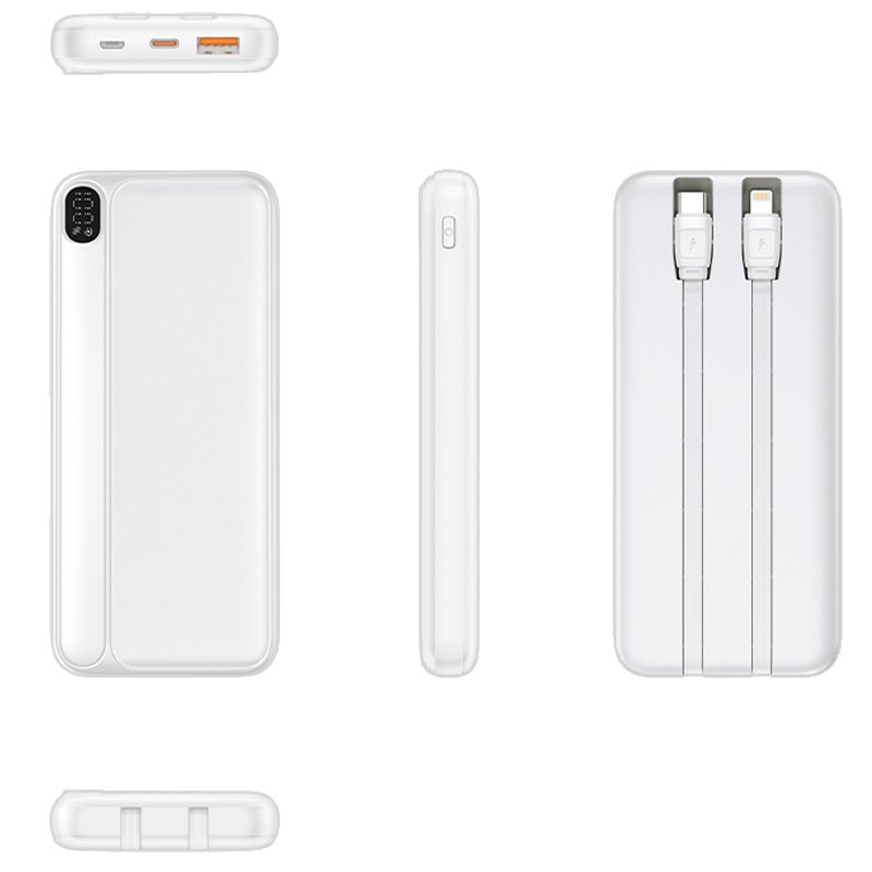 Bateria Externa Universal Power Bank 10.000 mAh (Tipo-C / Lightning) COOL Grip Blanco