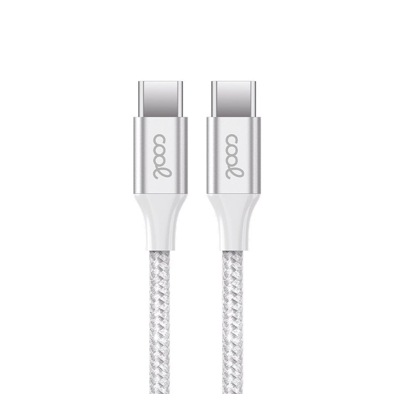 Cable USB COOL Nylon Universal Tipo C a Tipo C (1.2 metros)