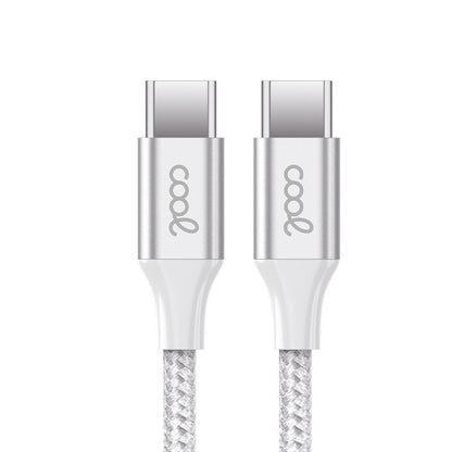 Cable USB COOL Nylon Universal Tipo C a Tipo C (1.2 metros)