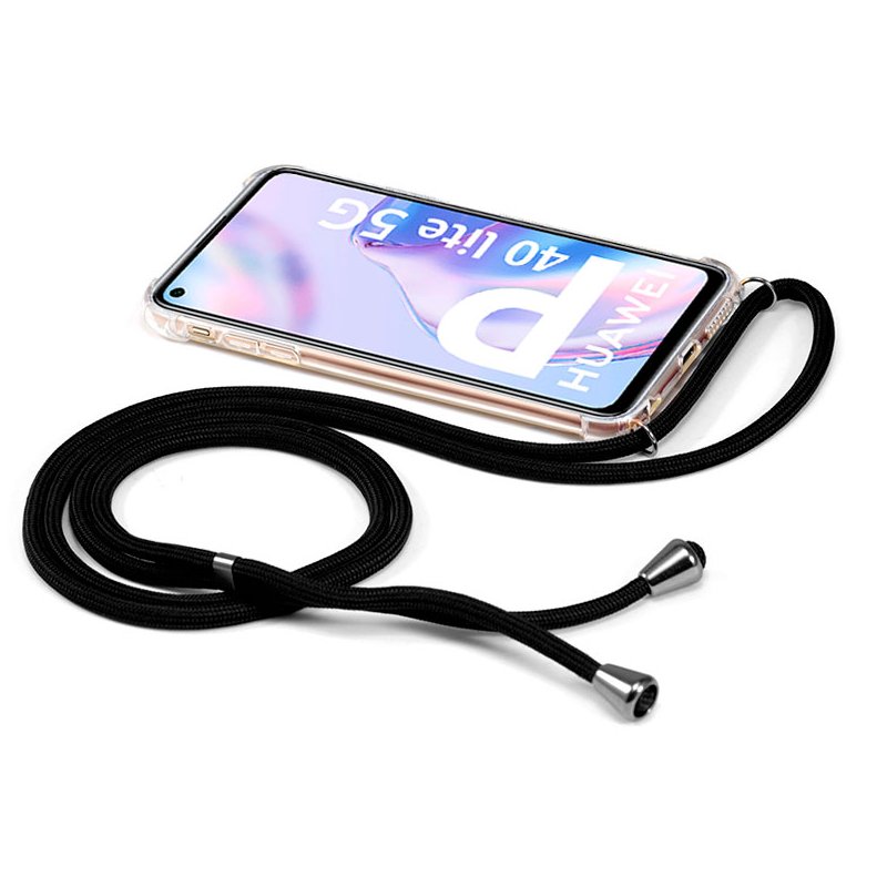 Carcasa COOL para Huawei P40 Lite 5G Cordón Negro