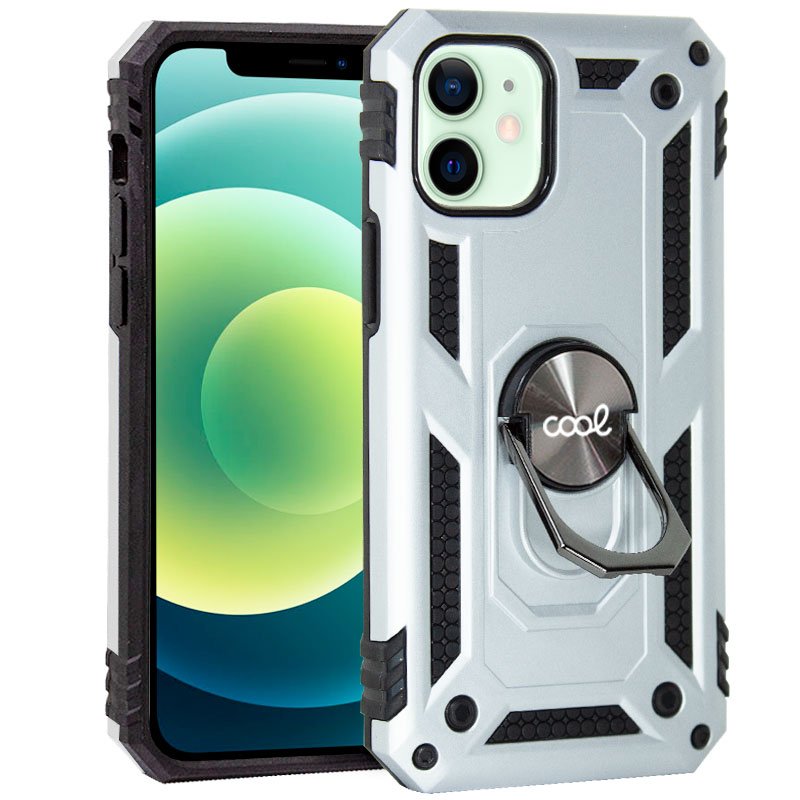 Carcasa COOL para iPhone 12 / 12 Pro Hard Anilla Plata