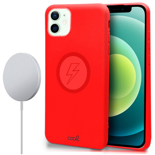 Carcasa COOL Para iPhone 12 / 12 Pro Magnética Cover Rojo