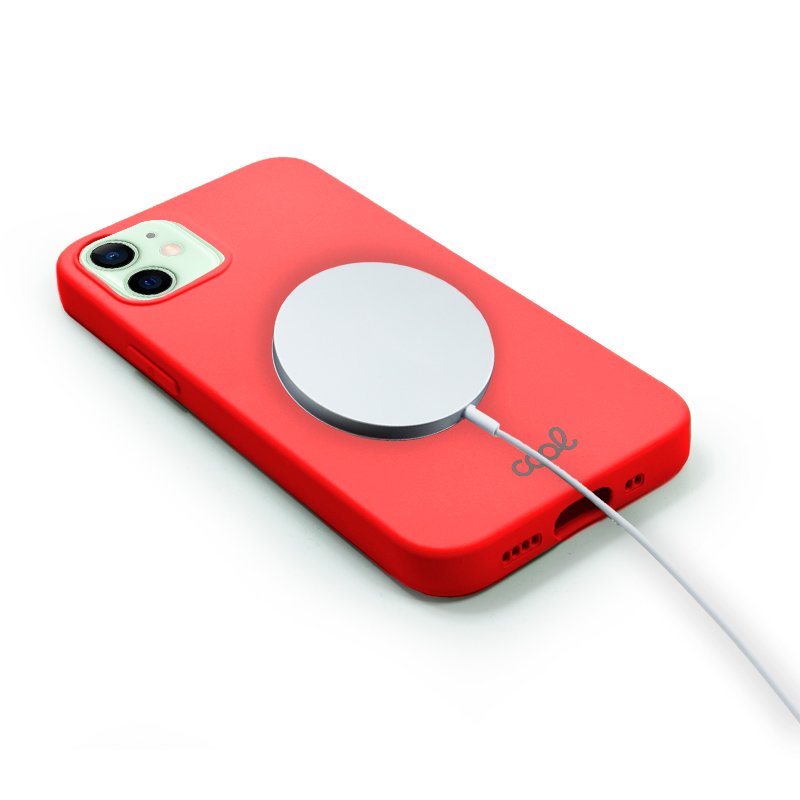 Carcasa COOL Para iPhone 12 / 12 Pro Magnética Cover Rojo