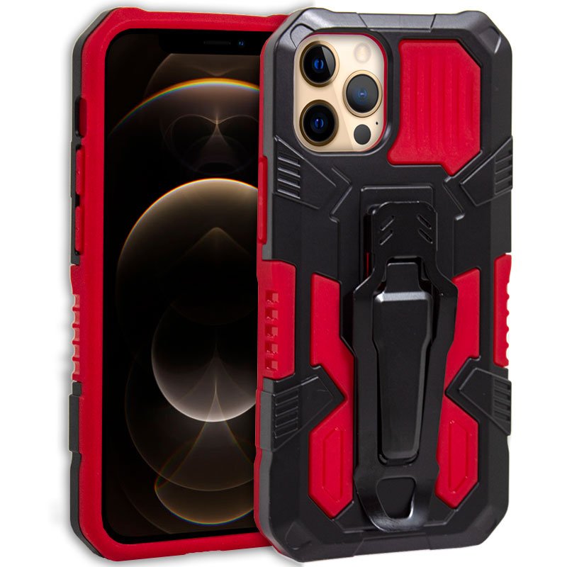 Carcasa COOL para iPhone 12 Pro Max Hard Clip Rojo