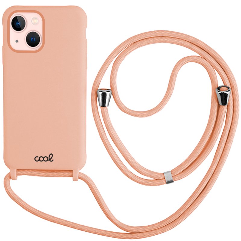 Carcasa COOL para iPhone 13 Cordón Liso Rosa