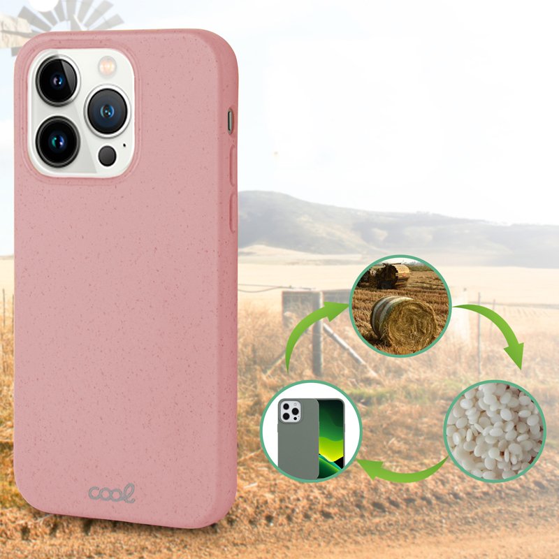 Carcasa COOL para iPhone 13 Pro Eco Biodegradable Rosa