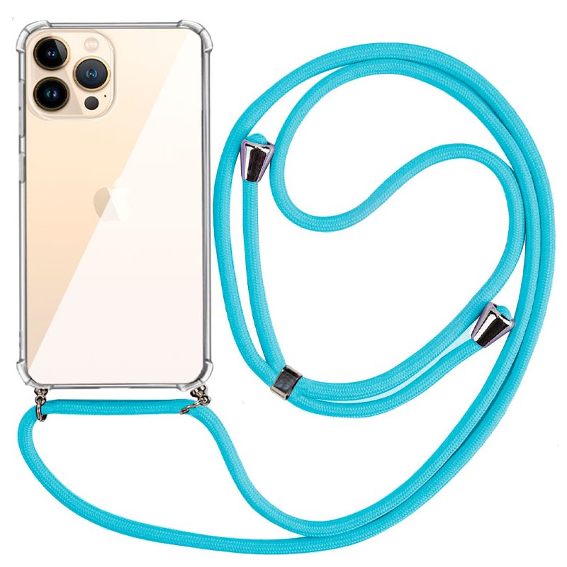 Carcasa COOL para iPhone 13 Pro Max Cordón Celeste