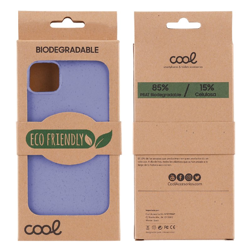 Carcasa COOL para iPhone 13 Pro Max Eco Biodegradable Lavanda