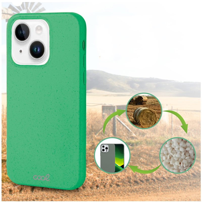 Carcasa COOL para iPhone 14 Plus Eco Biodegradable Mint