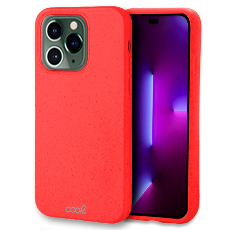 Carcasa COOL para iPhone 14 Pro Eco Biodegradable Rojo